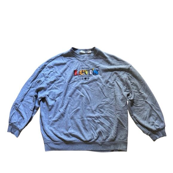 Levi's Women's Grey Graphic Prism Sweatshirt in XS (Oversized) - Picture 7 of 8
